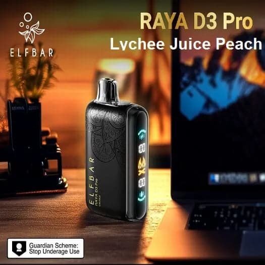 Elf Bar Raya D3 Pro 30K - Lychee Juicy Peach